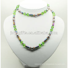 Emballage Hematite De Mode Avec Perles De Verre Vert